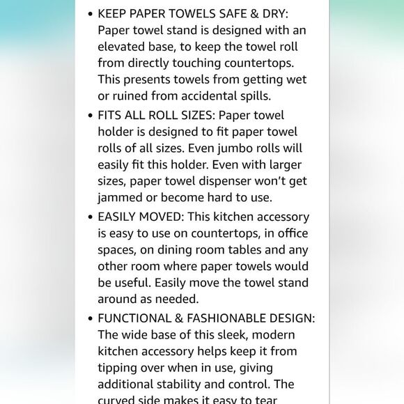 Spectrum  Diversified Ashley Paper Towel Holder - Picture 6 of 9